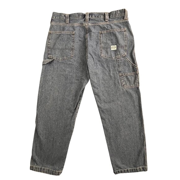 Levi Strauss Signature Carpenter Jeans Mens 40x30 Workwear Utility Pants Denim - Picture 1 of 16